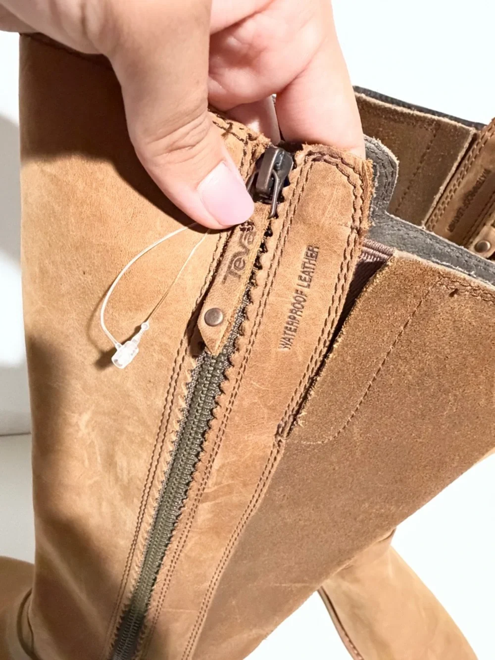 Teva tall leather
